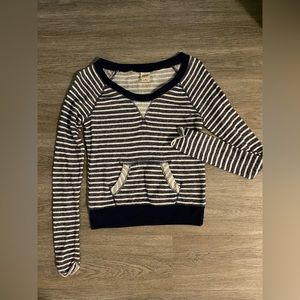 Navy blue striped long sleeve